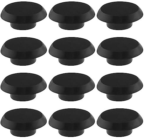 50pcs Capuchons à Vis à Tête Creuse à Tête Hexagonale pour Meubles Vis Allen Capuchons en Plastique pour Équipement Mécanique Automobile M8, Noir