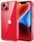 JETech Cover per iPhone 14 Plus 6,7 Pollici, Anti Ingiallimento Custodia con Antiurto, Anti-Graffio e Retro Trasparente (Rosso)