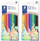 STAEDTLER 175 C12 Wood-Free Coloured Pencils - 24 Pencils - 12 Colours