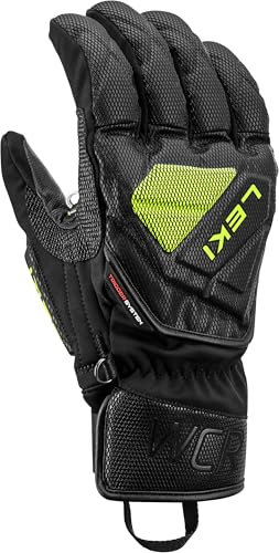 LEKI H-Skihandschuh 2024/25 WCR C-Tech 3D 11 Black-Ice Lemon