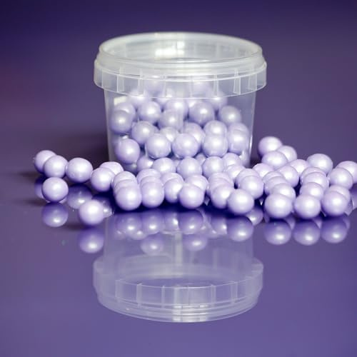 Purple Cupcakes Sprinkles Milk Chocolate Filled Balls 10mm - LILAC - Cake and Cupcake Sprinkles for Birthdays, Weddings and all occassions