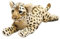 TOPLITHE Simulation Tiger Kuscheltier, Lebensechte Ausgestopfte Wildtiere Leopard Löwe Plüschkissen Geschenke for Kinder Erwachsene Weihnachtszimmerdekoration(Leopard,58CM/22.8IN)