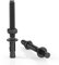 ORTAVA Lot de 5 chevilles d'ancrage M12 x 120 mm - En acier inoxydable A2 V2A - Oxyde noir - Avec rondelles et écrous - Pour machines, garde-corps
