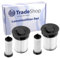 Trade-Shop 4in1 Set: HEPA-Filter Handstaubsauger Innenfilter kompatibel mit Miele Triflex HX1, HX1 Pro, HX1 Select, HX1 Cat & Dog