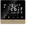 Thermostat intelligent WiFi pour climatisation centrale/systèmes de chauffage au sol, thermostat programmable pour chauffage de chaudière pour contrôle Tuya (doré)