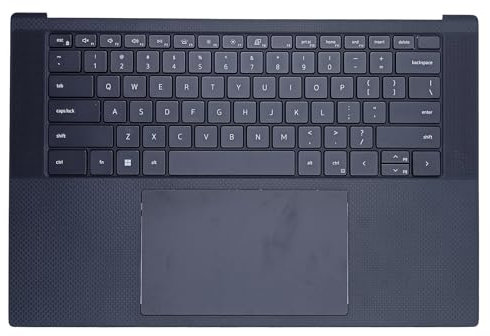 Replacement for Dell XPS 15 9510 Precision 5560 M5560 Palmrest with Backlit Keyboard Touchpad Antenna 070KPW/05Y9T0 70KPW/5Y9T0