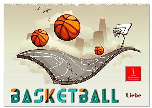 Basketball Liebe (Wandkalender 2026 DIN A2 quer), CALVENDO Monatskalender: Spiel, Spaß und viel Leidenschaft. (CALVENDO Sport)