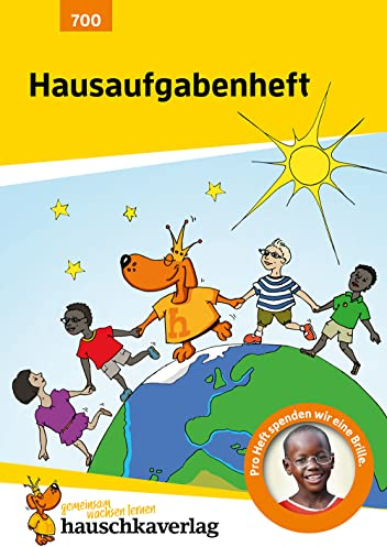 Hausaufgabenheft Grundschule, A5-Heft: Schulplaner, Schüler-Kalender, Jahresplaner für die Schule, mit Plan durch das Schuljahr