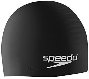 Speedo - Cuffia da Nuoto Unisex, in Silicone, Colore: Nero