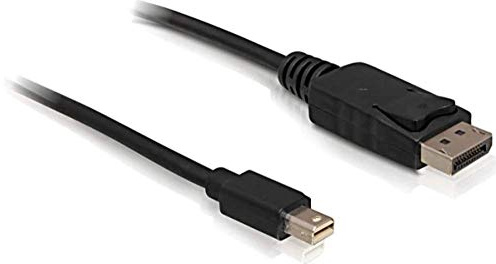Delock Kabel Mini DisplayPort 1.2 Stecker > DisplayPort Stecker 4K 60 Hz 1,0 m