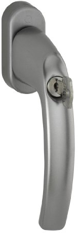 HOPPE Fenstergriff duraplus Atlanta in Aluminium stahl /abschliessbar/ (mit TBT4)