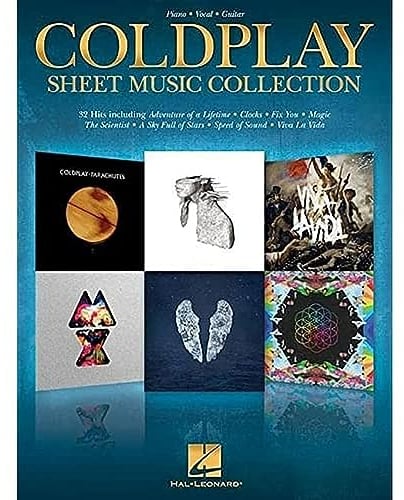 Coldplay Songbook für Piano Vocal Guitar | 32 Pop Hits als Klaviernoten mit Gesang und Akkorden | Sheet Music für Coldplay Fans | Popmusik Notenheft für Gesang Gitarre Klavier | Coldplay Musik