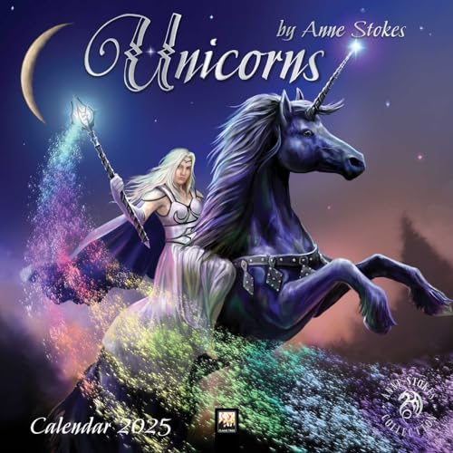 Unicorns by Anne Stokes – Einhörner von Anne Stokes 2025: Original Flame Tree Publishing-Kalender [Kalender] (Wall-Kalender)