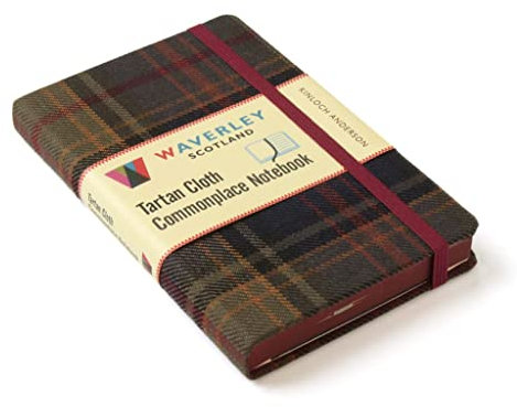 Waverley (M): Kinloch Anderson Tartan Cloth Pocket Commonplace Notebook (Waverley Scotland Tartan Cloth Commonplace Notebooks/Gift/stationery/plaid)