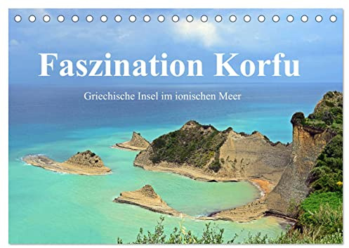 Faszination Korfu (Tischkalender 2026 DIN A5 quer), CALVENDO Monatskalender: Korfu, die grünste Insel Griechenlands (CALVENDO Orte)