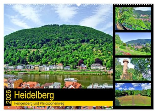 Heidelberg - Heiligenberg und Philosophenweg (Wandkalender 2026 DIN A2 quer), CALVENDO Monatskalender: Wald-Spaziergänge als Zeitreise (CALVENDO Orte)
