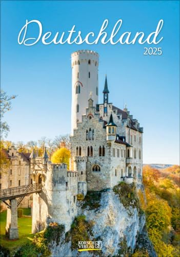 Wandkalender Deutschland 2025: mit Fotos von Deutschland. Format 23,5 x 33,5 cm.