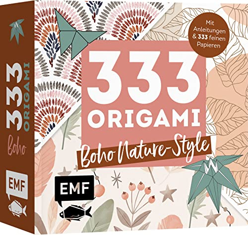 333 Origami – Boho Nature-Style: Mit Anleitungen und 333 stylishen Motivpapieren