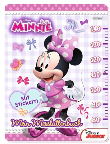 Disney Minnie: Mein Messlattenbuch: mit Ausmalbildern und Stickern