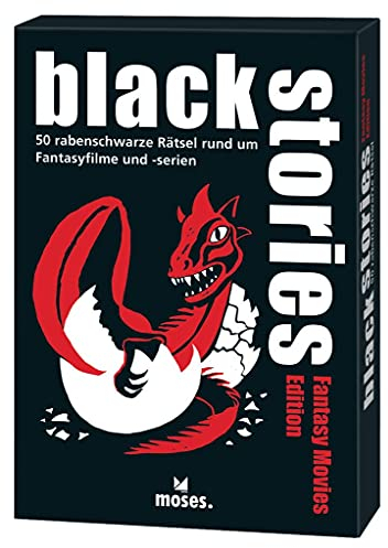 Black Stories Fantasy Movies Edition | 50 rabenschwarze Rätsel rund um Fantasy Film- und Serien-Highlights | Das Krimi Kartenspiel