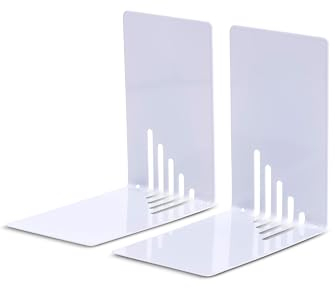 MAUL Buchstütze aus Metall (2er Pack) 14x8,5x14cm | Bücherhalter, Organzier für Kinder, Bücher, Büro, Regal | Bücherstütze möbelschonend aus stabilem Metall | Stilvoller Buchhalter | Grau