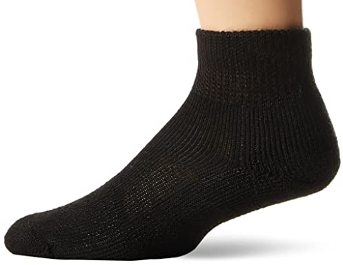 Thorlos Herren TMX Max Cushion Knöchel Tennissocken, Schwarz (1 Paar), Large
