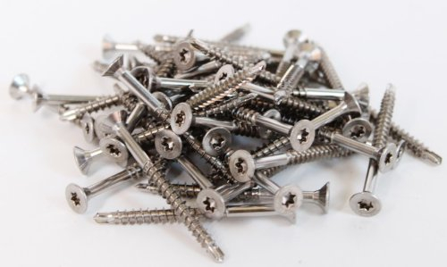 100 x vis autotaraudeuses tête fraisée inox 5 x 60 mm de V2A vis sapin Douglas