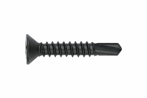 Index NBP4232 Bit-Schraube DIN 7504-P Phillips verzinkt schwarz 4,2 x 32, 500 Stück