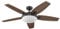Honeywell Ceiling Fans Honeywell Carmel 48-Inch Ceiling Fan with Integrated Light Kit and Remote Control Five Reversible Cimarron/Ironwood Blades Oil-Rubbed Bronze