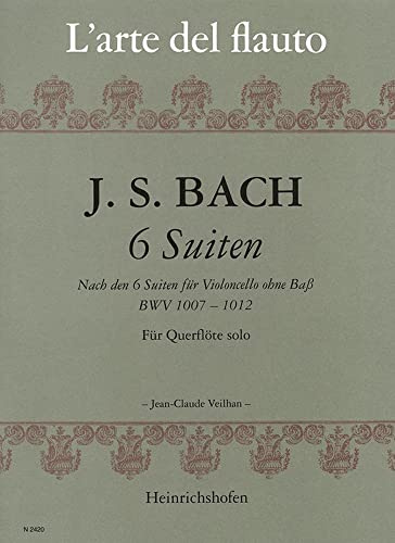 Heinrichshofen Verlag 6 Suiten für Querflöte Solo Nach den Suiten für Flöte