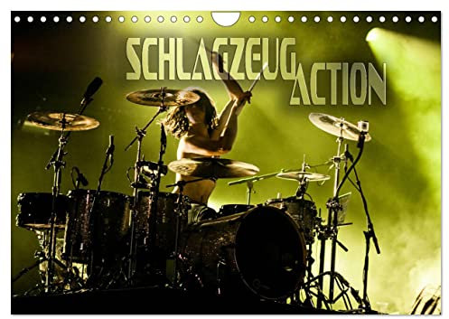 Schlagzeug Action (Wandkalender 2025 DIN A4 quer), CALVENDO Monatskalender