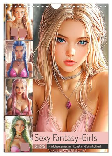 Sexy Fantasy-Girls. Mädchen zwischen Kunst und Sinnlichkeit (Wandkalender 2025 DIN A4 hoch), CALVENDO Monatskalender: Entdecke jeden Monat eine neue ... Wildheit und Eleganz (CALVENDO Erotik)