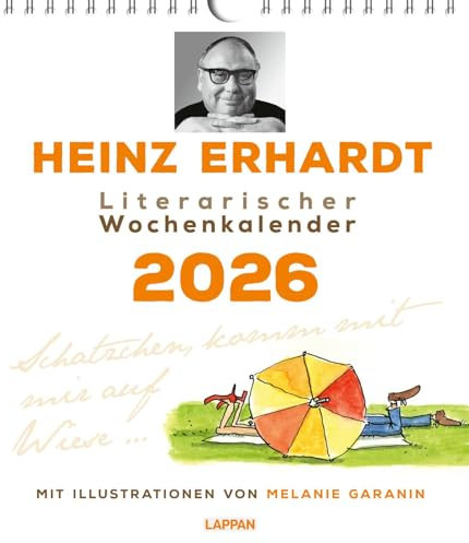 Heinz Erhardt – Literarischer Wochenkalender 2026: Illustrierter Wandkalender mit Gedichten