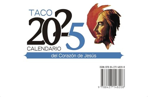 Taco Calendario Sagrado Corazón 2025 - mesa sin soporte (TACOS)
