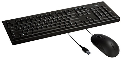 Targus Corporate USB Wired Keyboard & Mouse Bundle, Lightweight and Durable for Windows and Mac Devices (BUS0067)