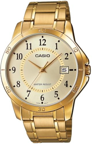 Casio Men's MTPV004G-9B Gold Stainless-Steel Quartz Watch