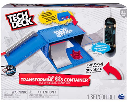 Tech Deck Transforming SK8 Container Pro Modular Skatepark und Board, ab 6 Jahren (Edition kann variieren)