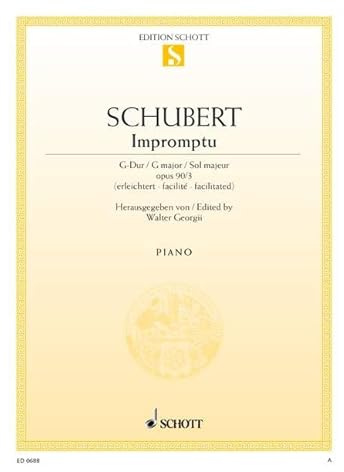 Impromptu: No. 3 Sol majeur. op. 90. D 899. piano.