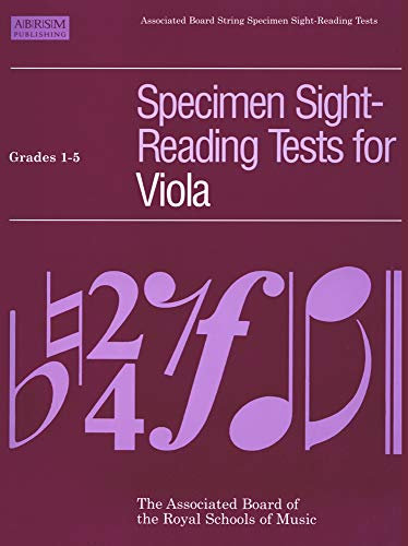ABRSM Specimen Sight-Reading Tests Viola Gr 1-5