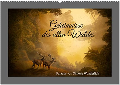 Geheimnisse des alten Waldes (Wandkalender 2026 DIN A2 quer), CALVENDO Monatskalender: Fantasy - Landschaften zum Träumen (CALVENDO Kunst)