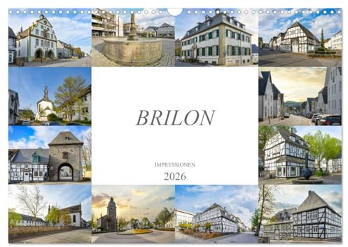 Brilon Impressionen (Wandkalender 2026 DIN A3 quer), CALVENDO Monatskalender: Wunderschöne und einmalige Bilder der Stadt Brilon (CALVENDO Orte)