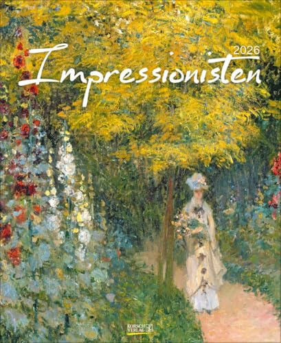Impressionisten 2026: Kunstkalender mit Werken aus dem Impressionismus. Wandkalender mit Meisterwerken der Epoche. Format: 36 x 44 cm.
