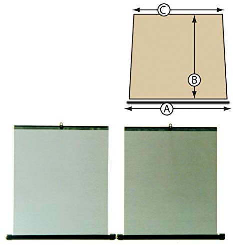 CARPOINT 0522687 Parasoles para ventanillas de coche Cortinillas coche Protector solar coche Parasol ventana coche