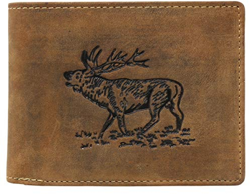 Greenburry Vintage Leder Geldbörse braun | Querformat