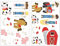 Samunshi® 20x Wandtattoo Bauernhof Set Wandbilder Kinderzimmer Deko Junge Wandtattoo Kinderzimmer Mädchen Wandsticker Kinderzimmer 2x 16x26cm
