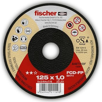 Fischer 96252 Scheibe INOX Fcd-Fp, 125 x 1,0 x 22,23