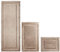mDesign rutschfester Badteppich – Mikrofaser Badläufer für Bad oder Küche – schnelltrocknender Duschvorleger – 3er-Set – beige