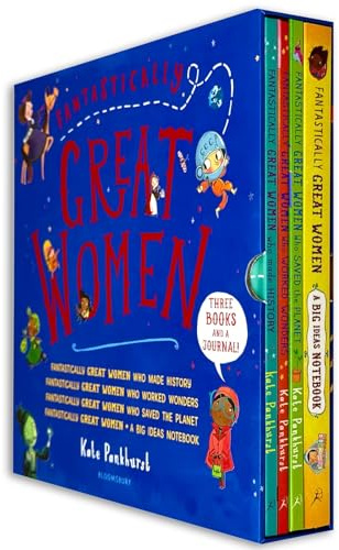 Fantastically Great Women 4 Books Collection Boxed Set (Who Saved the Planet, Who Worked Wonders, Who Made History, A Big Ideas Notebook)