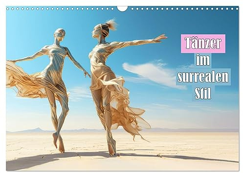 Tänzer im surrealen Stil (Wandkalender 2026 DIN A3 quer), CALVENDO Monatskalender: Tanz und Ästhetik in surrealen Bildern (CALVENDO Kunst)