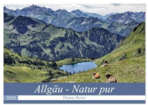 Allgäu - Natur pur (Wandkalender 2026 DIN A3 quer), CALVENDO Monatskalender: Die vielfältige Natur des Allgäus (CALVENDO Natur)